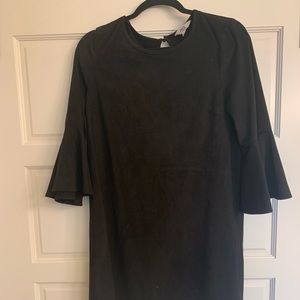 Jack by BB Dakota black suede mini dress